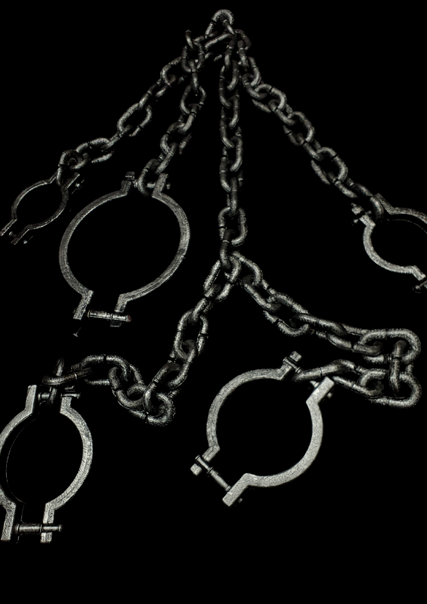 Cadenas con grilletes para preso