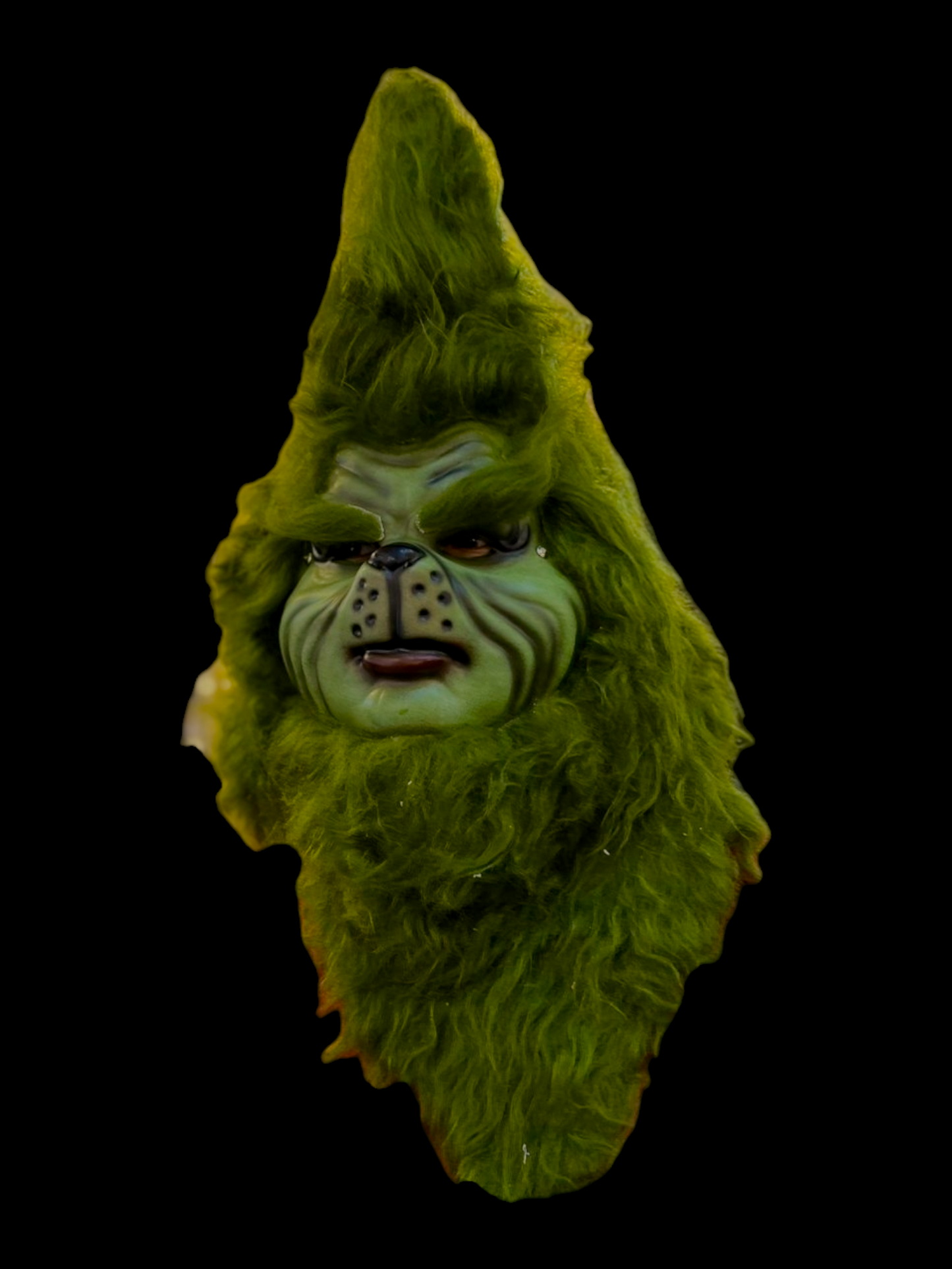 Máscara Grinch termoformado con pelo