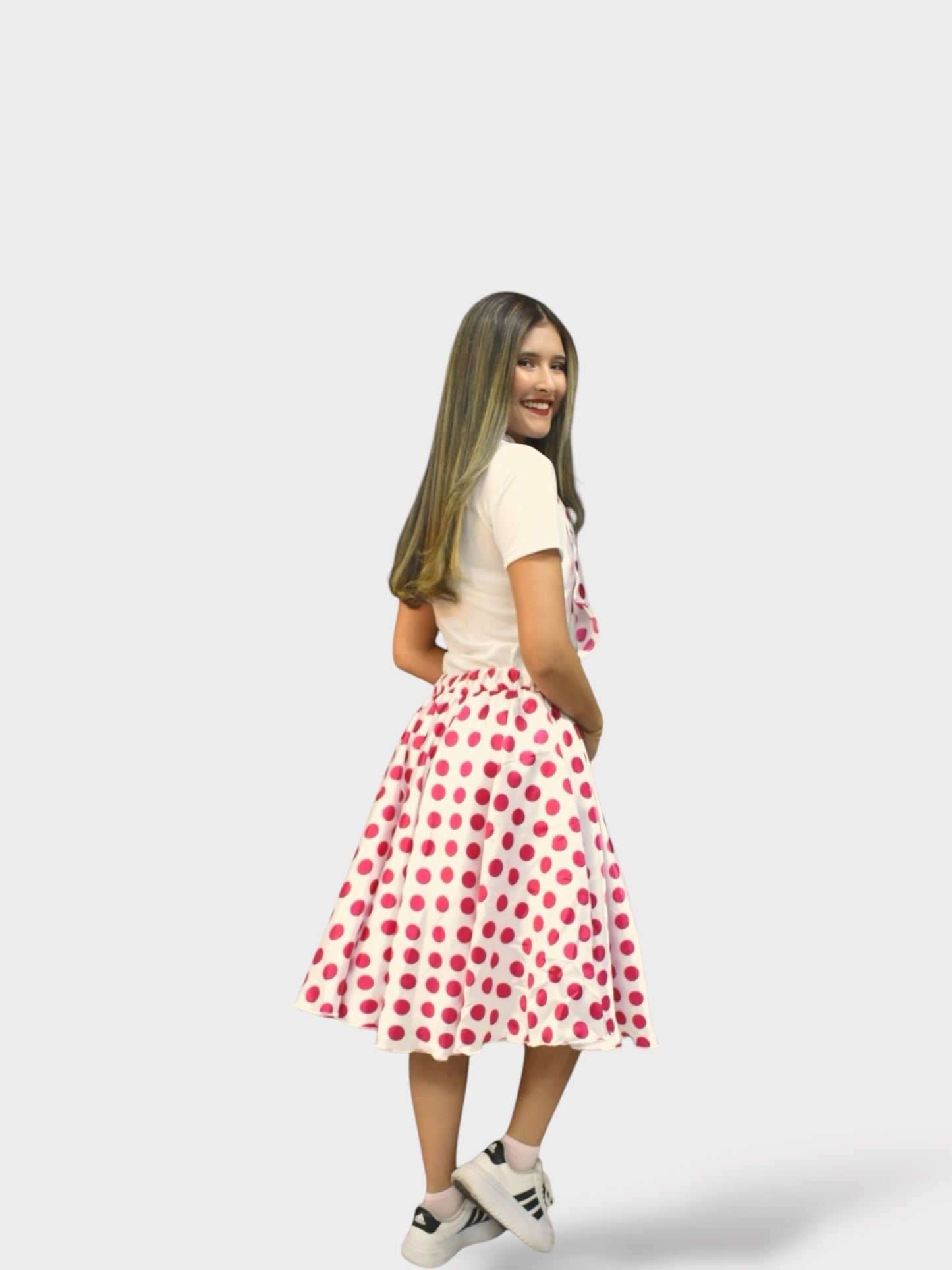 Vestido Años 50 Rosado