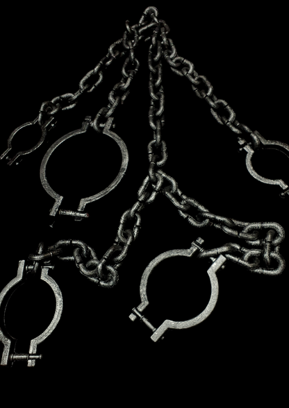 Cadenas con grilletes para preso