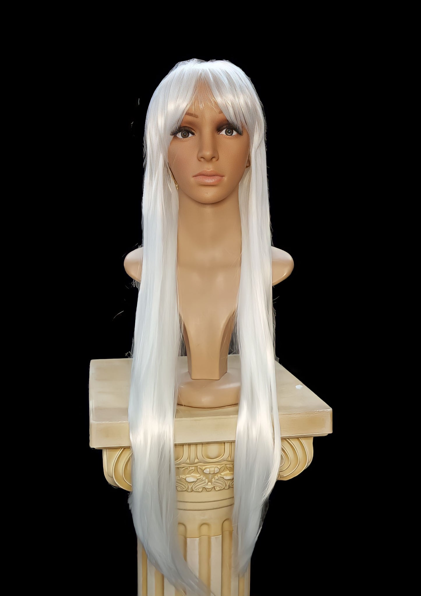 Peluca blanca lisa Inuyasha