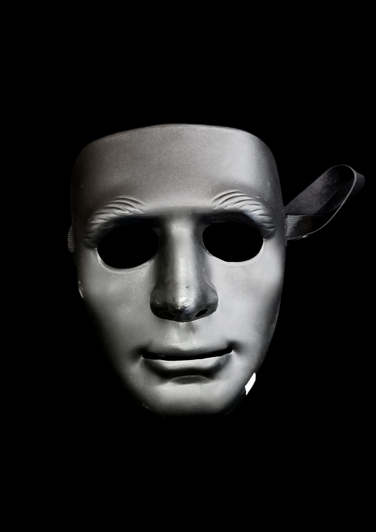 Máscara sencilla terror negra