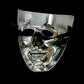 Máscara metalizada plateada