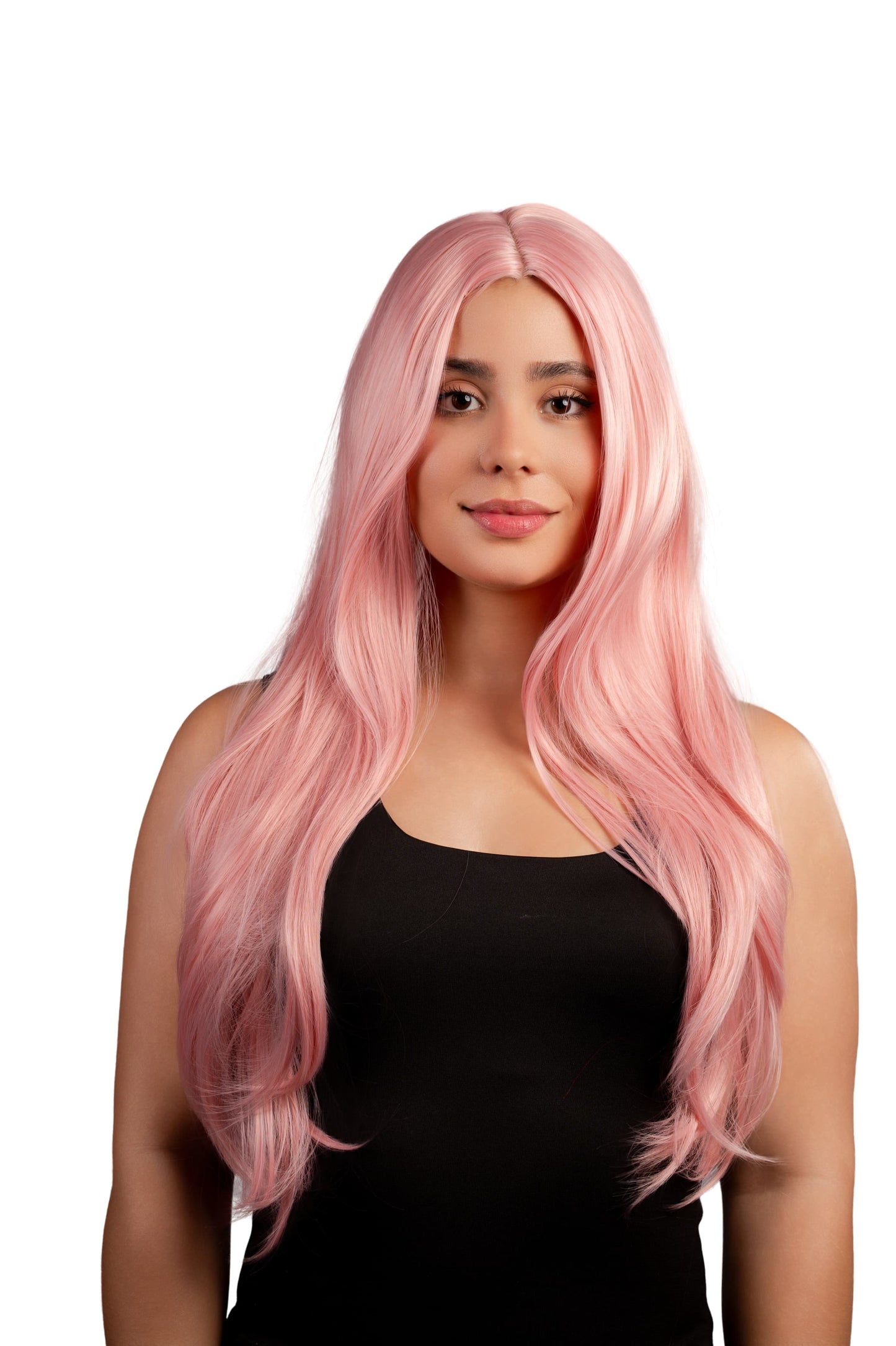 Peluca Rosa Lisa (Sin Capul)
