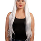 Peluca blanca lisa Inuyasha