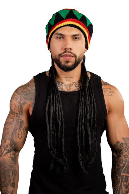 Peluca Sintética Gorro Rasta