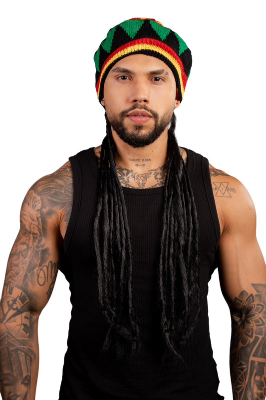 Peluca Sintética Gorro Rasta