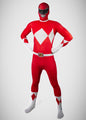 Power Ranger con máscara de tela (Rojo, negro y azul)