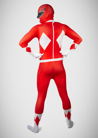 Power Ranger con máscara de tela (Rojo, negro y azul)