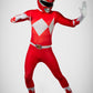 Power Ranger con máscara de tela (Rojo, negro y azul)
