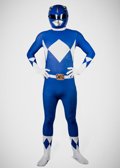 Power Ranger con máscara de tela (Rojo, negro y azul)