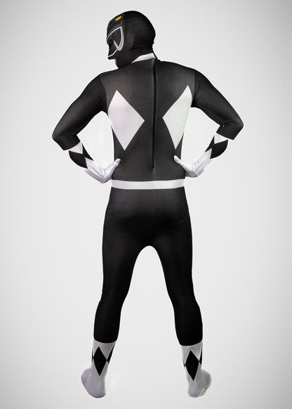 Power Ranger con máscara de tela (Rojo, negro y azul)