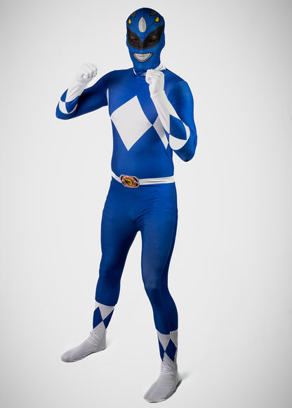 Power Ranger con máscara de tela (Rojo, negro y azul)