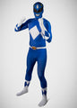 Power Ranger con máscara de tela (Rojo, negro y azul)