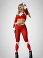 Power Ranger Mujer CropTop + Pantalón y cinturón (Varios Colores)