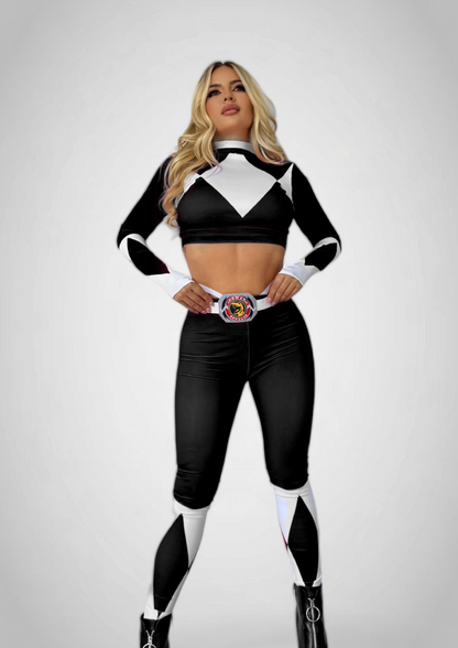 Power Ranger Mujer CropTop + Pantalón y cinturón (Varios Colores)