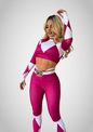 Power Ranger Mujer CropTop + Pantalón y cinturón (Varios Colores)