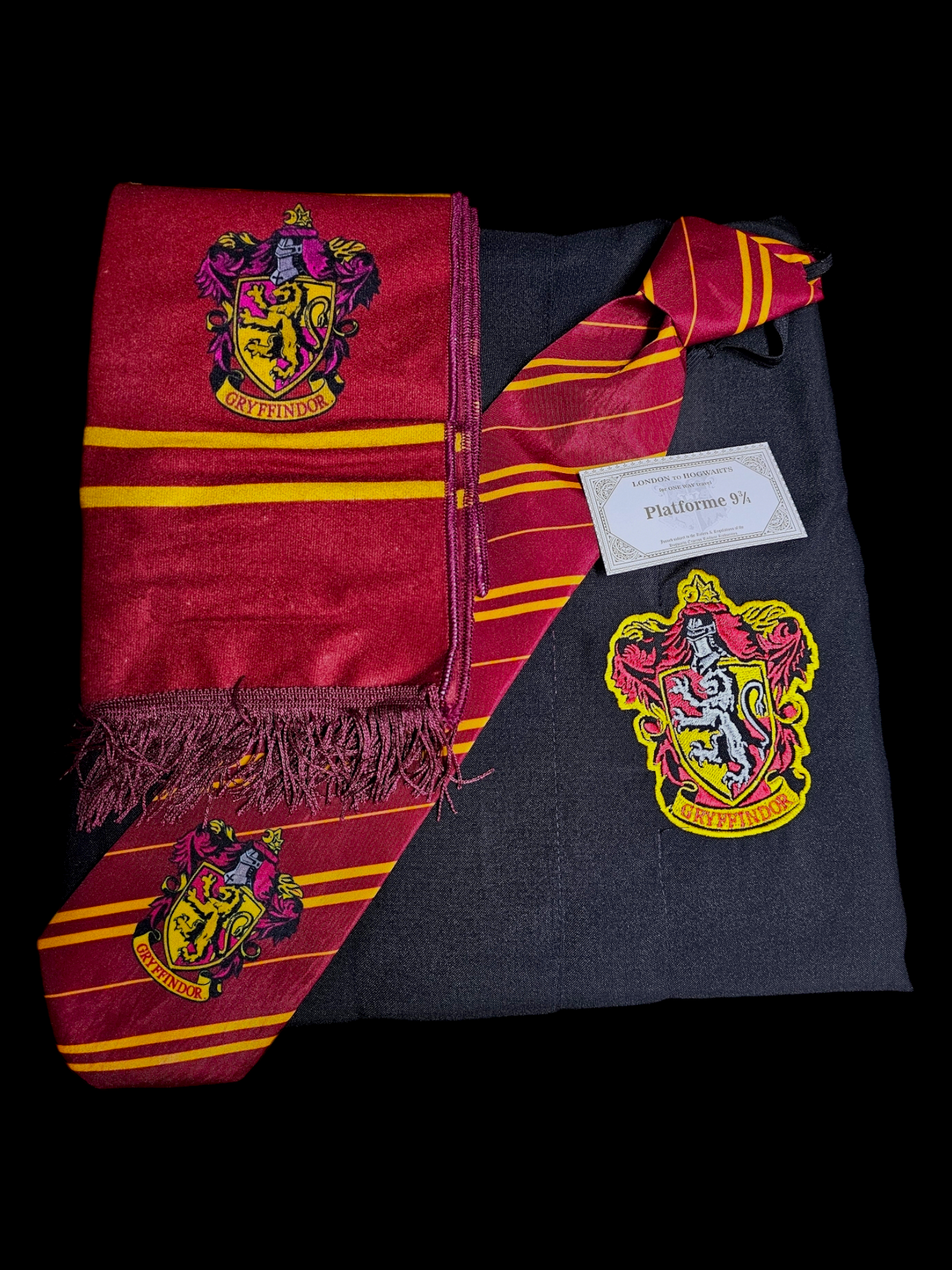 Kit Harry Potter Adulto (Unisex) (Capa, corbata y bufanda)