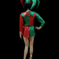 Disfraz Arlequín navideño Mujer