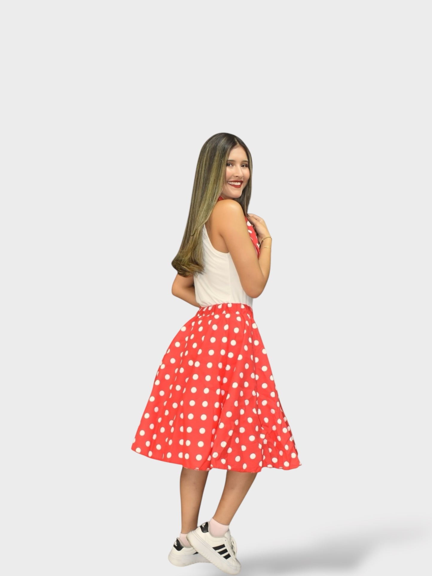 Vestido Años 50 Rojo