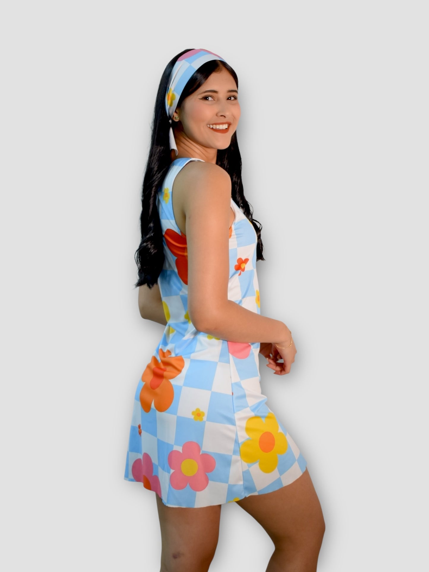 Vestido Floreado Años 70