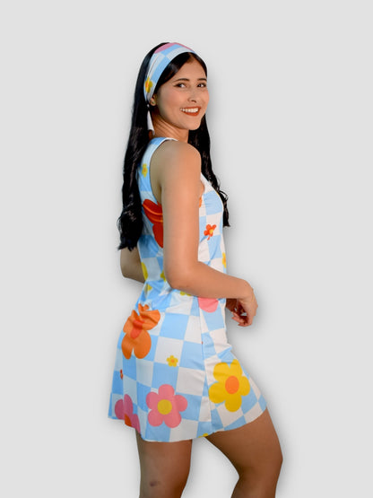 Vestido Floreado Años 70