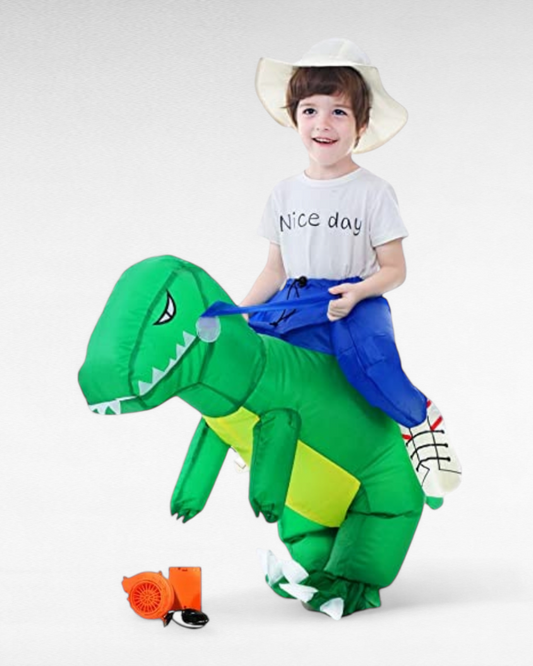 Jinete de Dinosaurio Inflable para niño