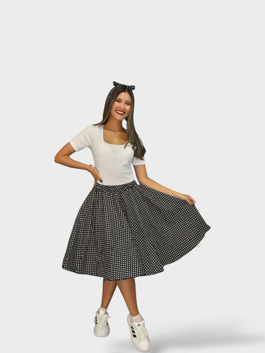 Vestido Años 50 Negro
