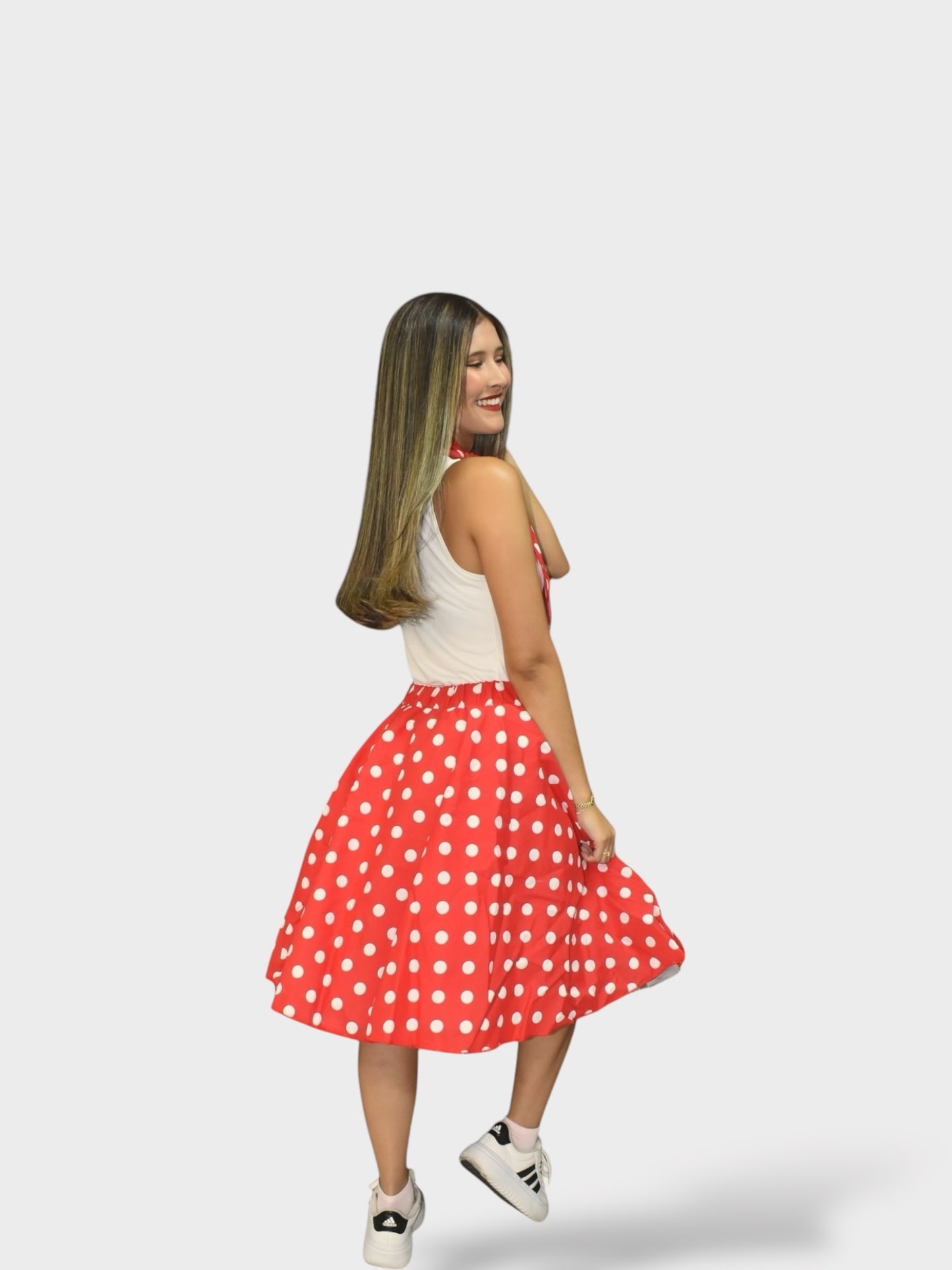 Vestido Años 50 Rojo