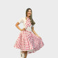 Vestido Años 50 Rosado