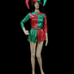 Disfraz Arlequín navideño Mujer