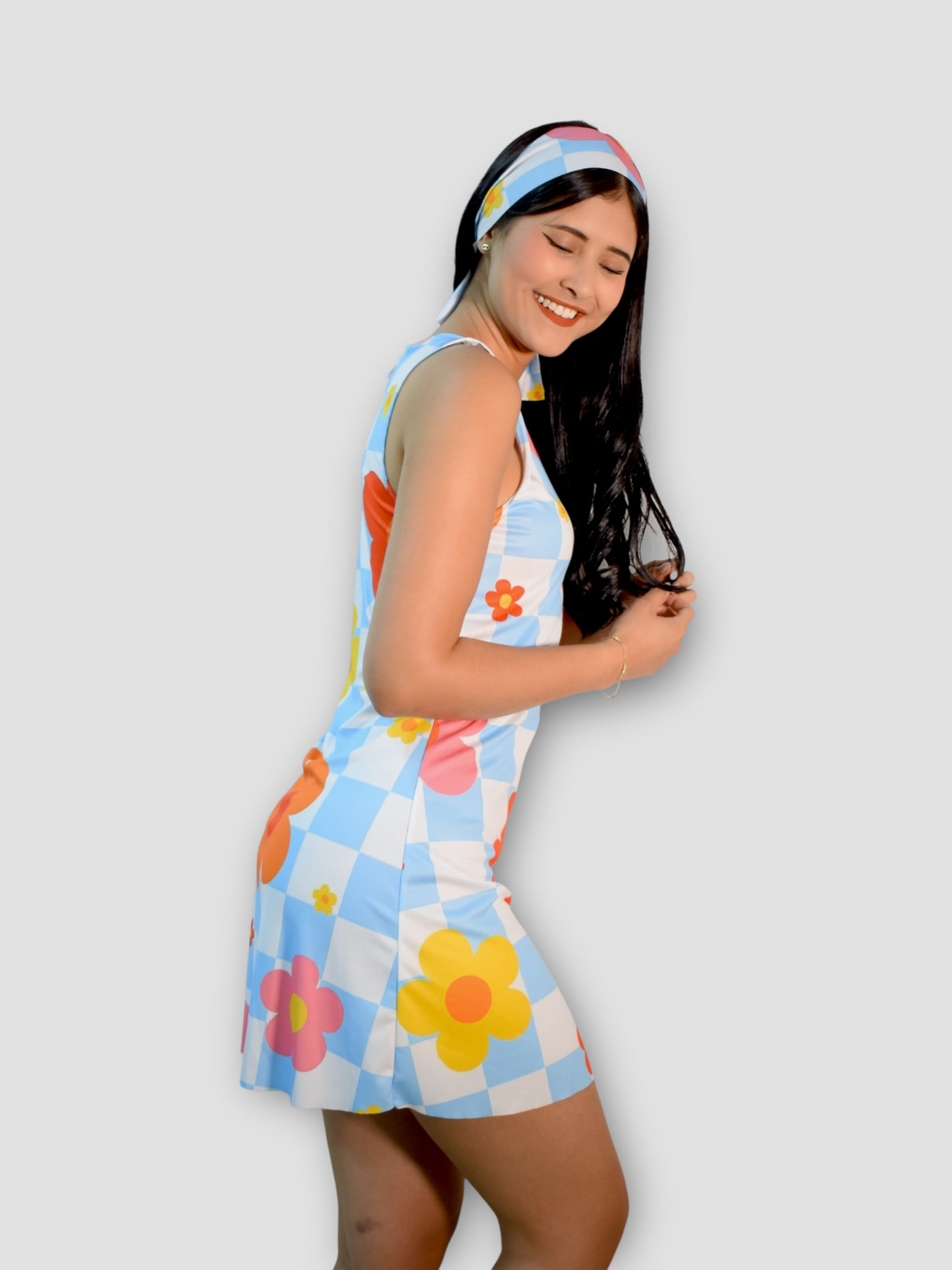 Vestido Floreado Años 70