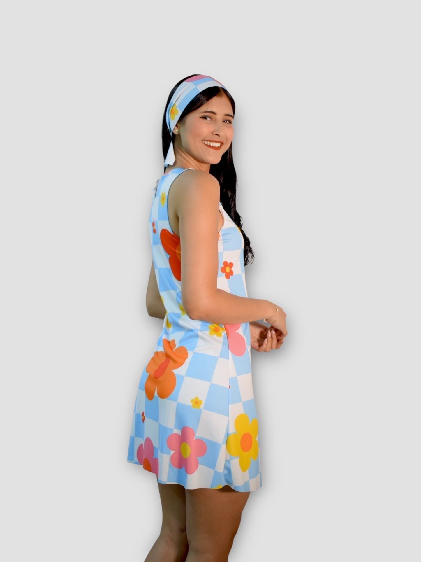 Vestido Floreado Años 70