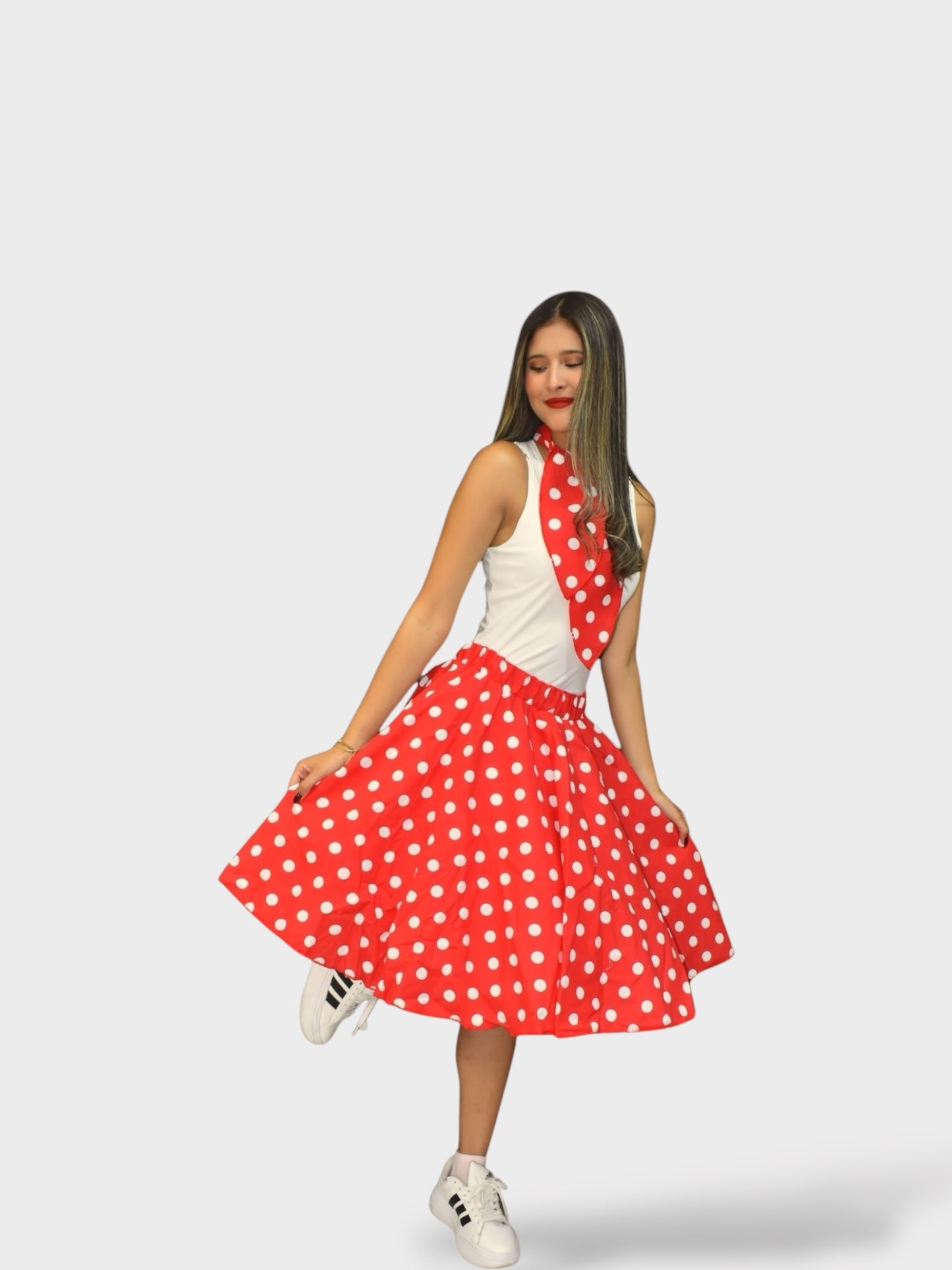 Vestido Años 50 Rojo