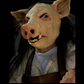 Pig with Hair