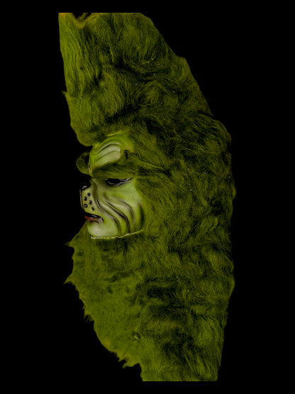 Máscara Grinch termoformado con pelo