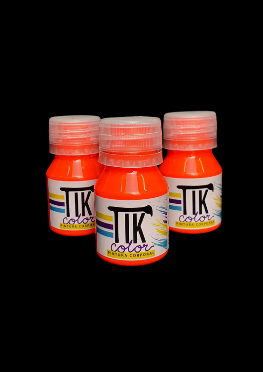 Pintura Corporal Naranja Neon